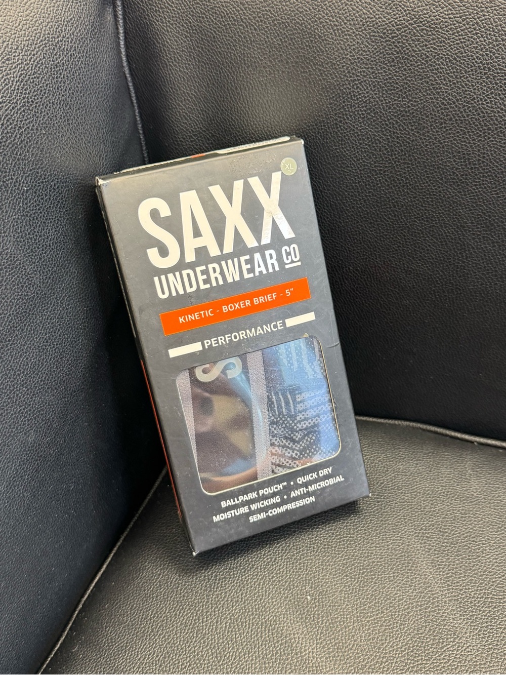 SAXX Men’s Kinetic Boxer Brief 5” XL - Picture 2 of 3